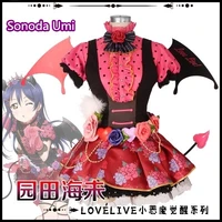 stock anime lovelive sonoda umi little devil awakening cosplay costume for women dresspetticoats free shipping