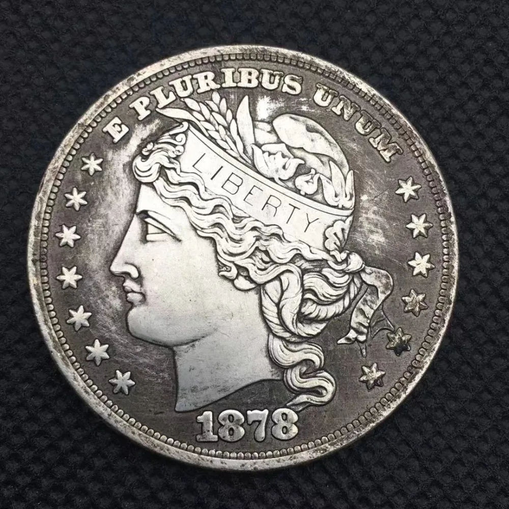 США Королева Морган Серебряная монета Liberty Monety монеты 1 доллар античная медь Коллекционная Коллекция монет Счастливого Рождества подарок