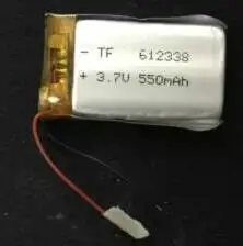 Бесплатная доставка 3 шт./лот 7 в 550 мАч 612338 полимерная литий ионная аккумуляторная