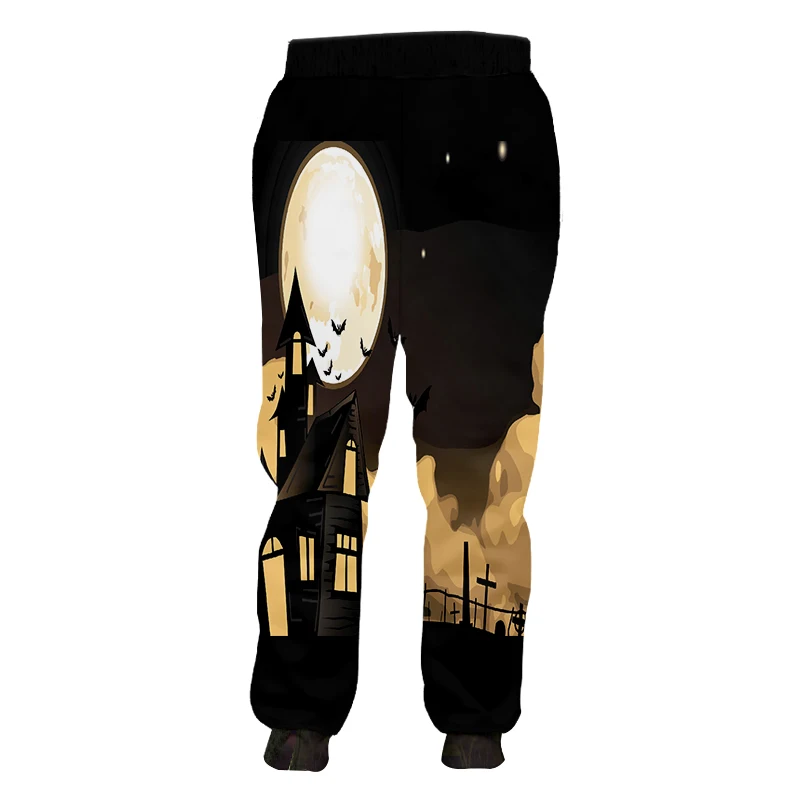Женские спортивные штаны OGKB Модные свободные с объемным принтом в виде тыквы