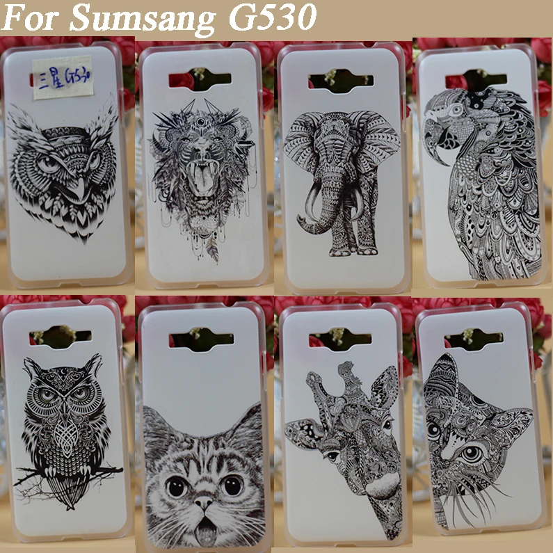 Высококачественный чехол сделай сам с белым и черным рисунком животных для Samsung