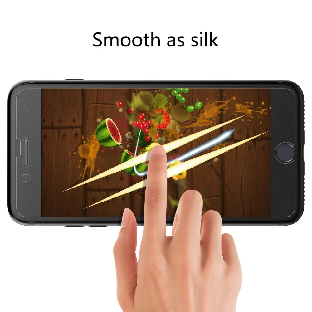 [2 шт] закаленное стекло для iphone 6 6s 7 8 plus протектор экрана без отпечатков пальцев Премиум для iphone x Матовая Стеклянная защитная пленка