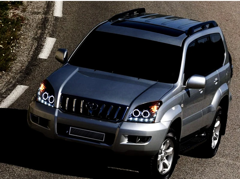 Автомобильный Стайлинг Головной фонарь для Toyota Prado 2003 2004 2005 2006 2007 2008 2009 передних фар, модифицированных на заказ HID