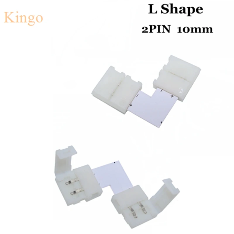 10 мм 2pin T L X Shape Splitter правый быстроразъемный угловой адаптер для 5050 5630 одноцветная