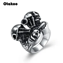 Otakoo 2018 новые ранние мужские кольца из нержавеющей стали 316L в