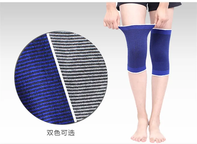 1 шт. Хлопковые вязаные эластичные теплые спортивные наколенники для баскетбола