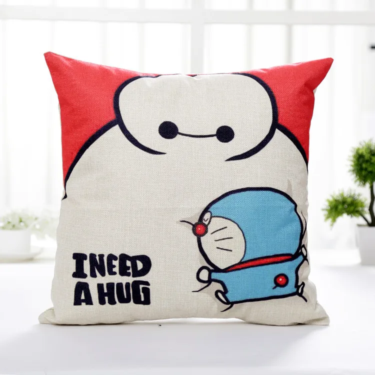 45*45 см Doraemon фигурку Плюшевые игрушки мультфильм гостиная кулон милый лен