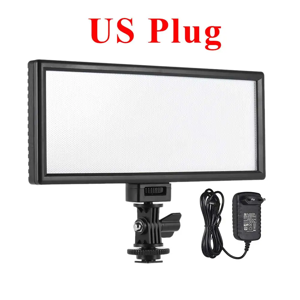 US Plug VILTROX L132T фотостудия светодиодный светильник для видео заполняющий светильник для фотографии светильник для камеры Canon Nikon sony DSLR - Цвет: US Plug