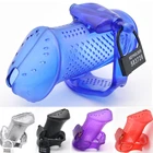 Новая перфорированная конструкция для мужского пениса, строительные клетки для взрослых, секс-игрушки для мужчин, 5 пластиковых замков и латунный встроенный замок