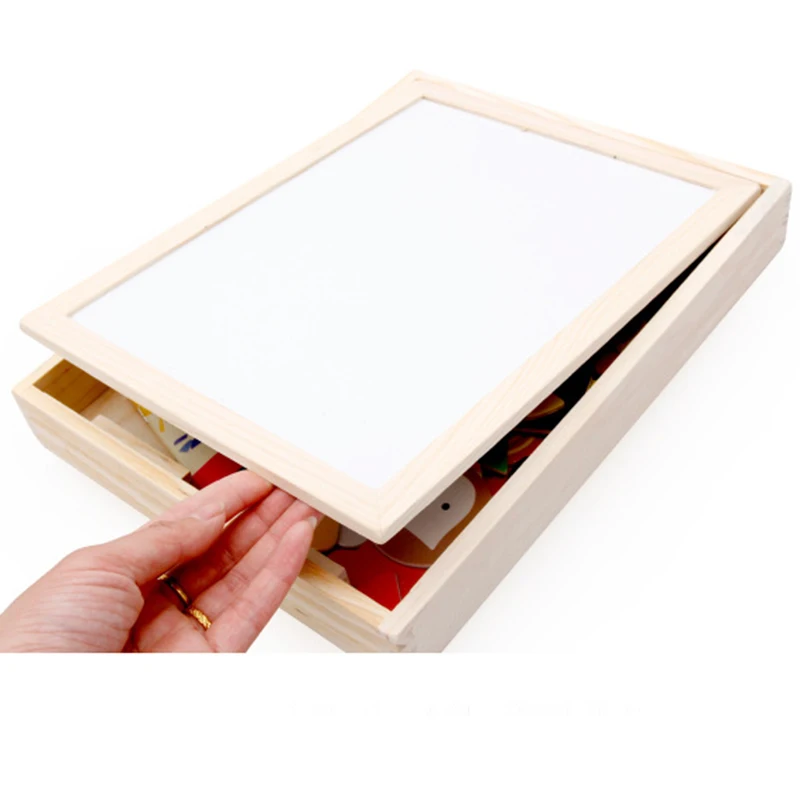 Детские пазлы мольберт доска для рисования обучающая магнитная головоломка