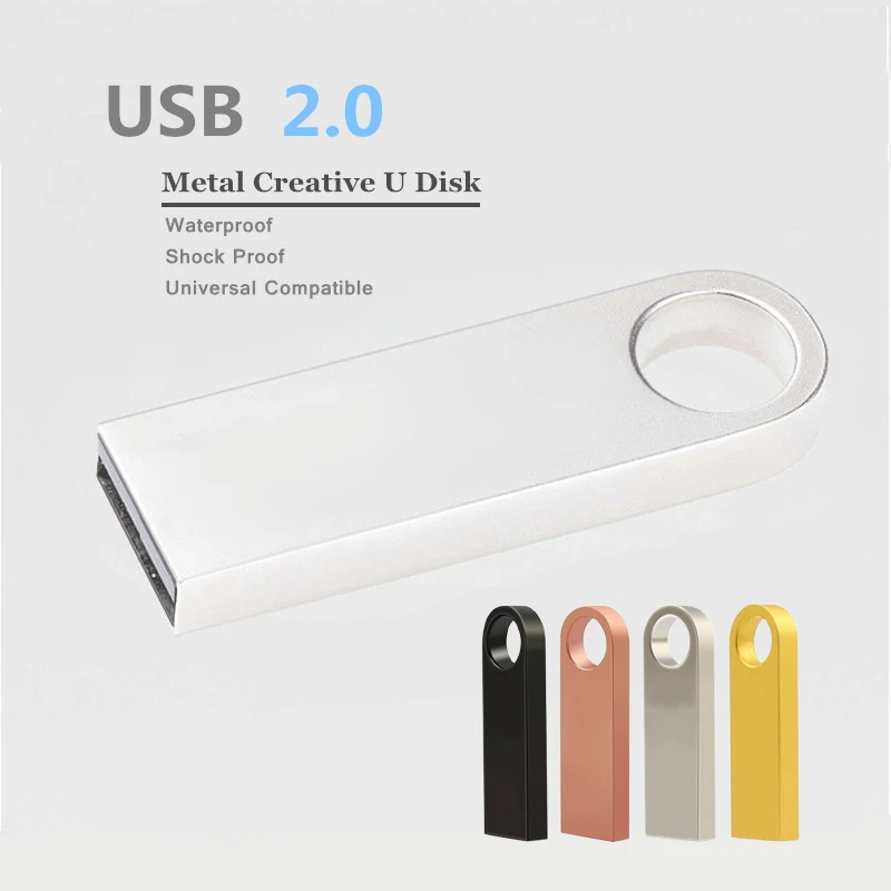 Водонепроницаемый Металл 32 64 128 16 8 GB USB флэш накопитель ГБ флешки Портативный Memory