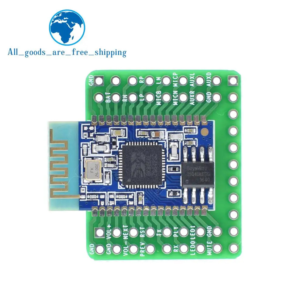 TZT Bluetooth стерео аудио модуль передачи BK8000L AT команды SPP Bluetooth динамик усилитель DIY
