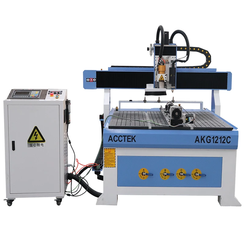 Customized AccTek AKG1212C ATC cnc milling machine double heads Plasma cutting head for metal | Инструменты