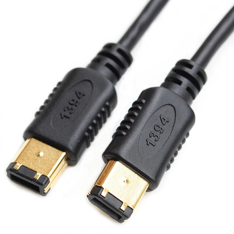 FireWire 400 6pin Line IEEE-1394B 6pin to 6pin Connection cable 1 m 10cm 0 1m white ieee 1394 ieee1394 6pin female to 1394b 9pin male firewire 400 to 800 adapter cable