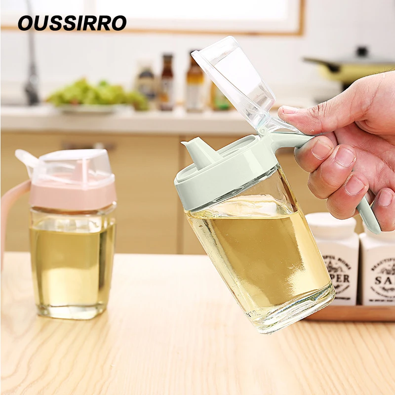 1 стеклянный масляный бак соевый соус бутылка лодка уксус для кунжутного масла