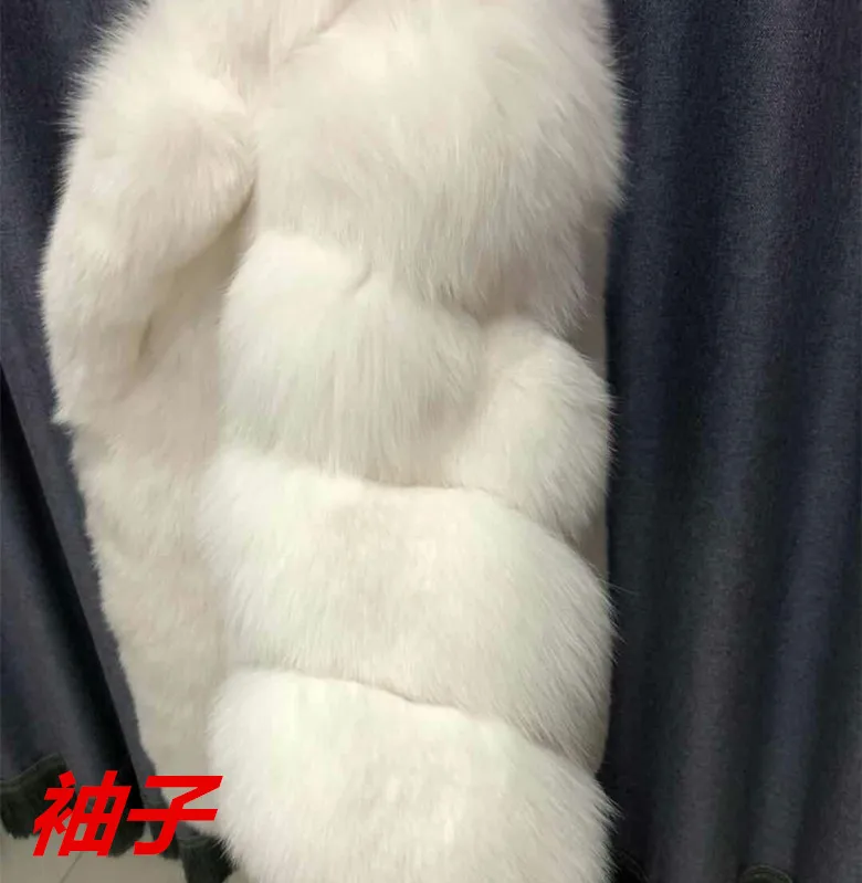 Женская куртка с отложным воротником из натурального Лисьего меха | одежда