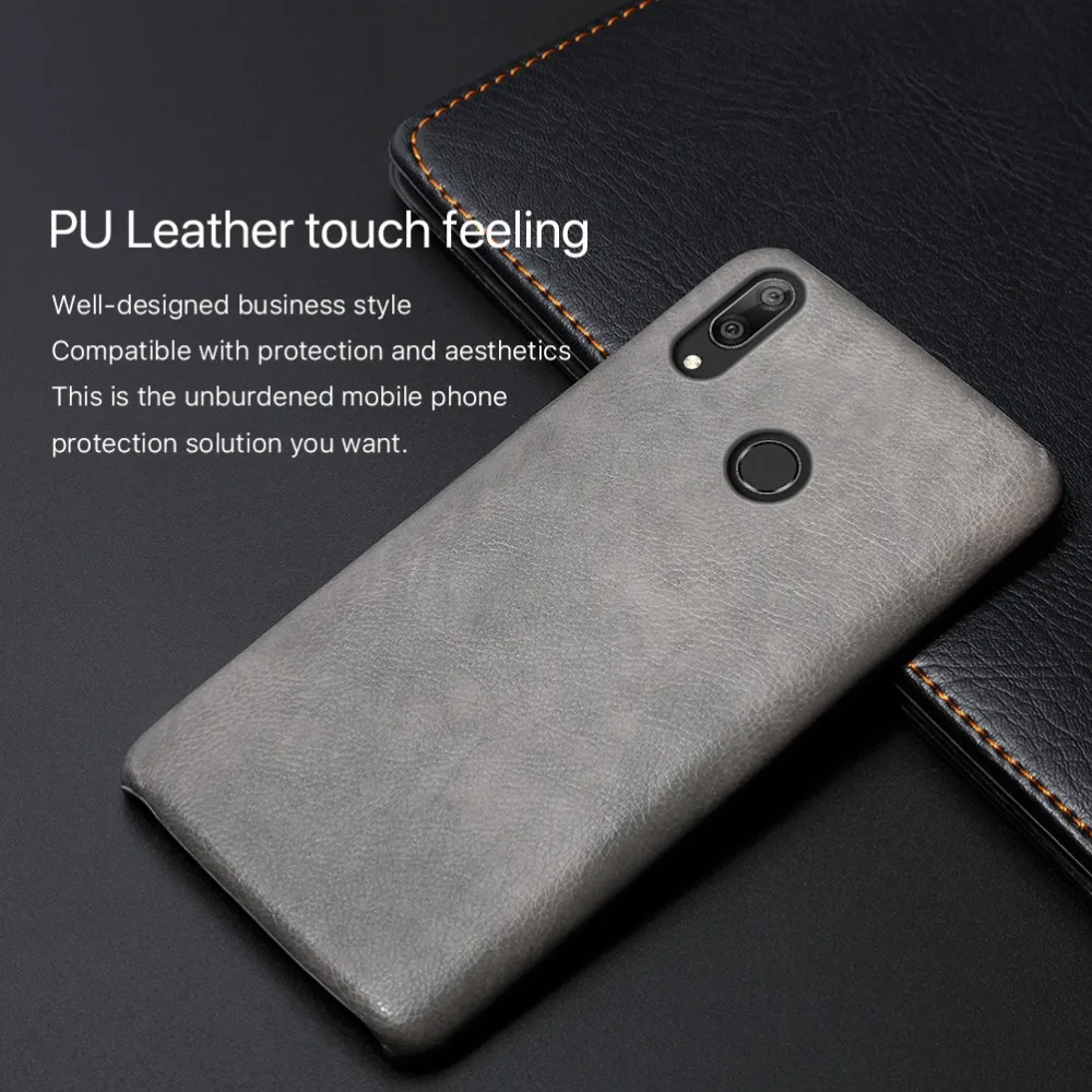 SLEO для Huawei Y7 2019 чехол из искусственной кожи жесткий пластиковый телефона 6 26&quot |