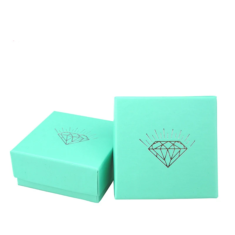 IDESTINY 11.11 High Quality Paper Packaging Blue Color Gift Boxes with Diamond Wholesale Jewelery Pendant Box Size 7.5*7.5*3.5cm | Украшения