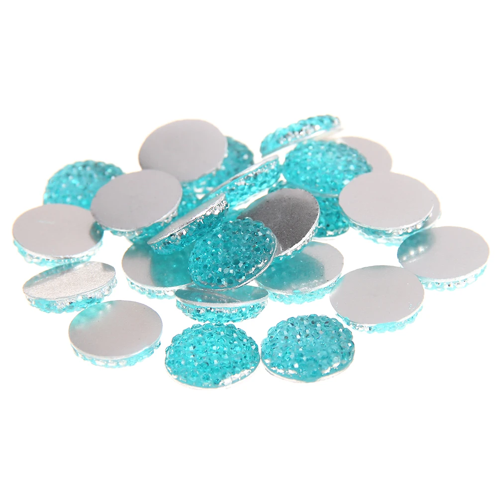 

10 мм 100 шт много цветов круглый плоский задник без горячей фиксации скрапбук смолы Стразы использовать клей на DIY ремесла Ювелирные изделия ...
