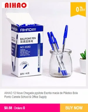 12 шт./лот Aihao 4370 стираемая ручка унисекс 0,5 мм ручка Волшебная стираемая ручка гелевая ручка, канцелярские принадлежности для офиса и школы