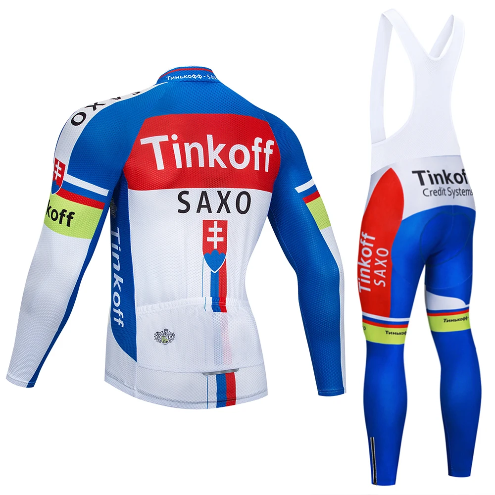tinkoff Pro Team Велоспорт Джерси быстросохнущие с длинным рукавом Майки и велошорты наборы велосипедная одежда 7 видов цветов