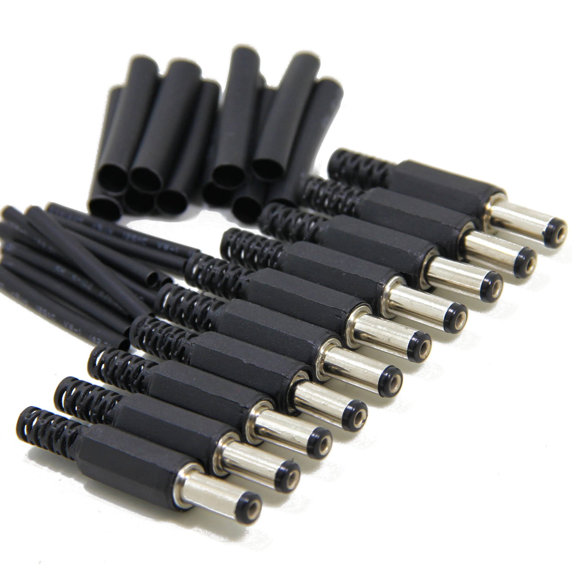 10 шт. концевые блоки питания постоянного тока с усадочными трубками 5 5x2 1 мм |