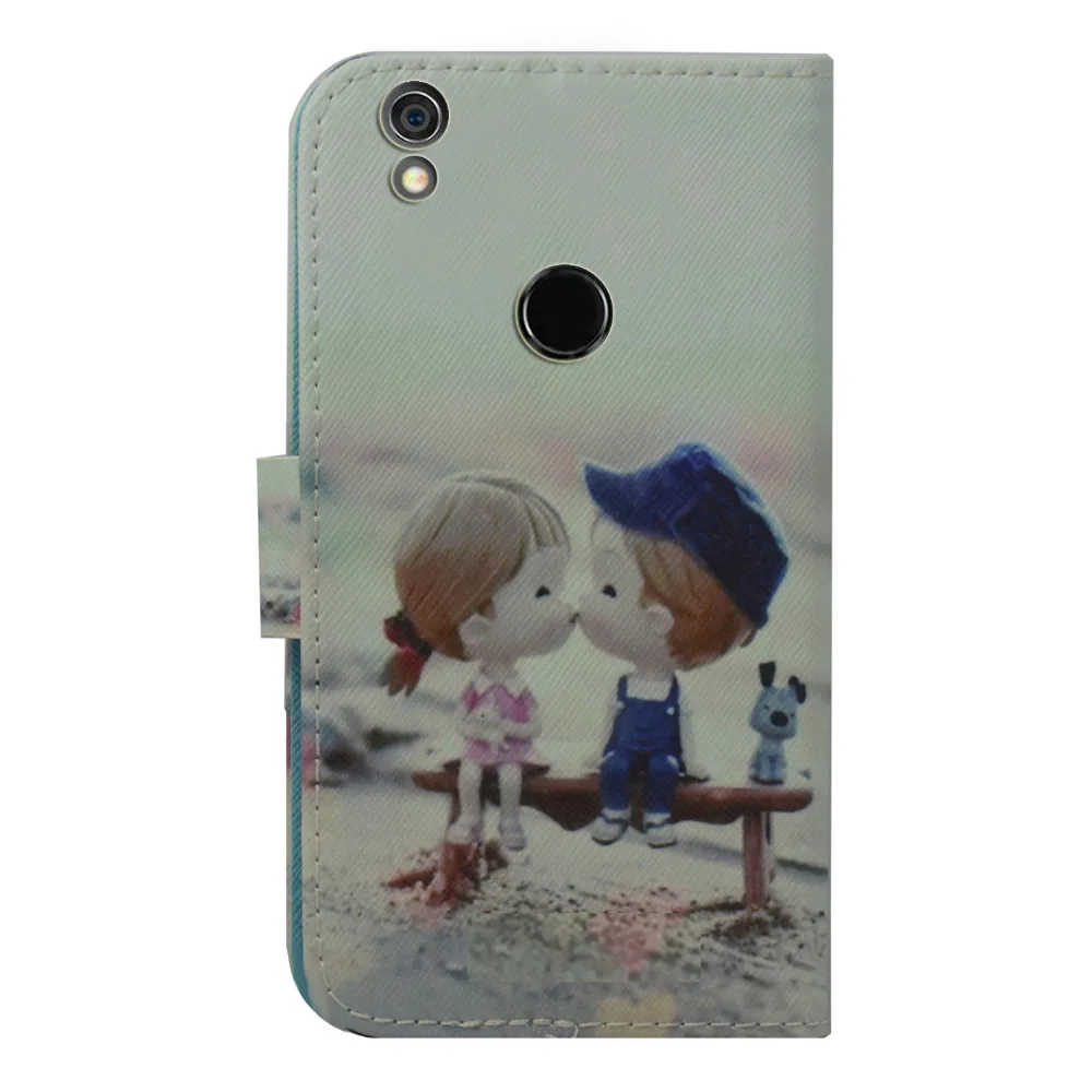For Alcatel Idol 5S case Wallet Card slot deluxe PU leather cartoon cute Cover + mini stylus | Мобильные телефоны и