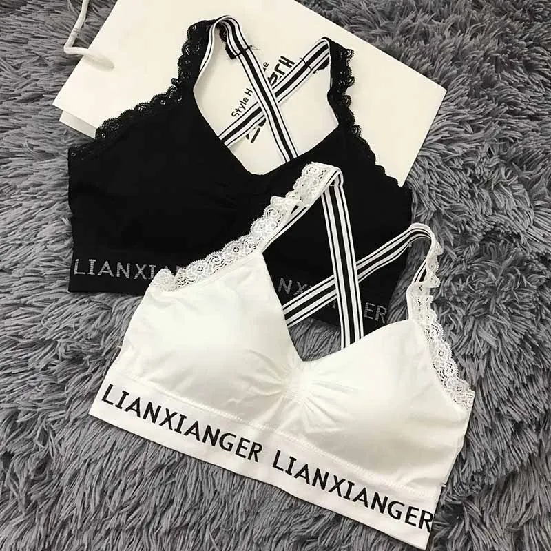 Women Sports Crop Top Padded Bra Fitness Stretch Brassiere Women's Workout Sport Bras | Спорт и развлечения