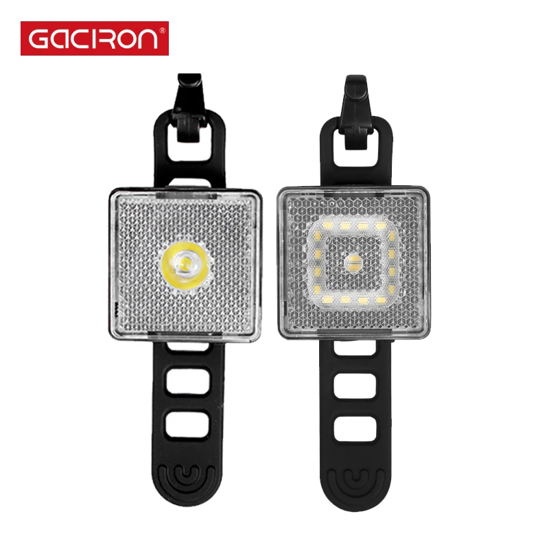 

Gaciron 80 LM Bike Taillight Spotlight/Floodlight Smart Bicycle Warning Lights MTB Road Bike Front Rear Lamp Cycling Accessories