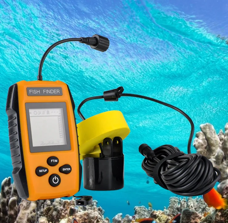 Lucky fish finder эхолот для рыбалки портативный 100 м аксессуары подледной #