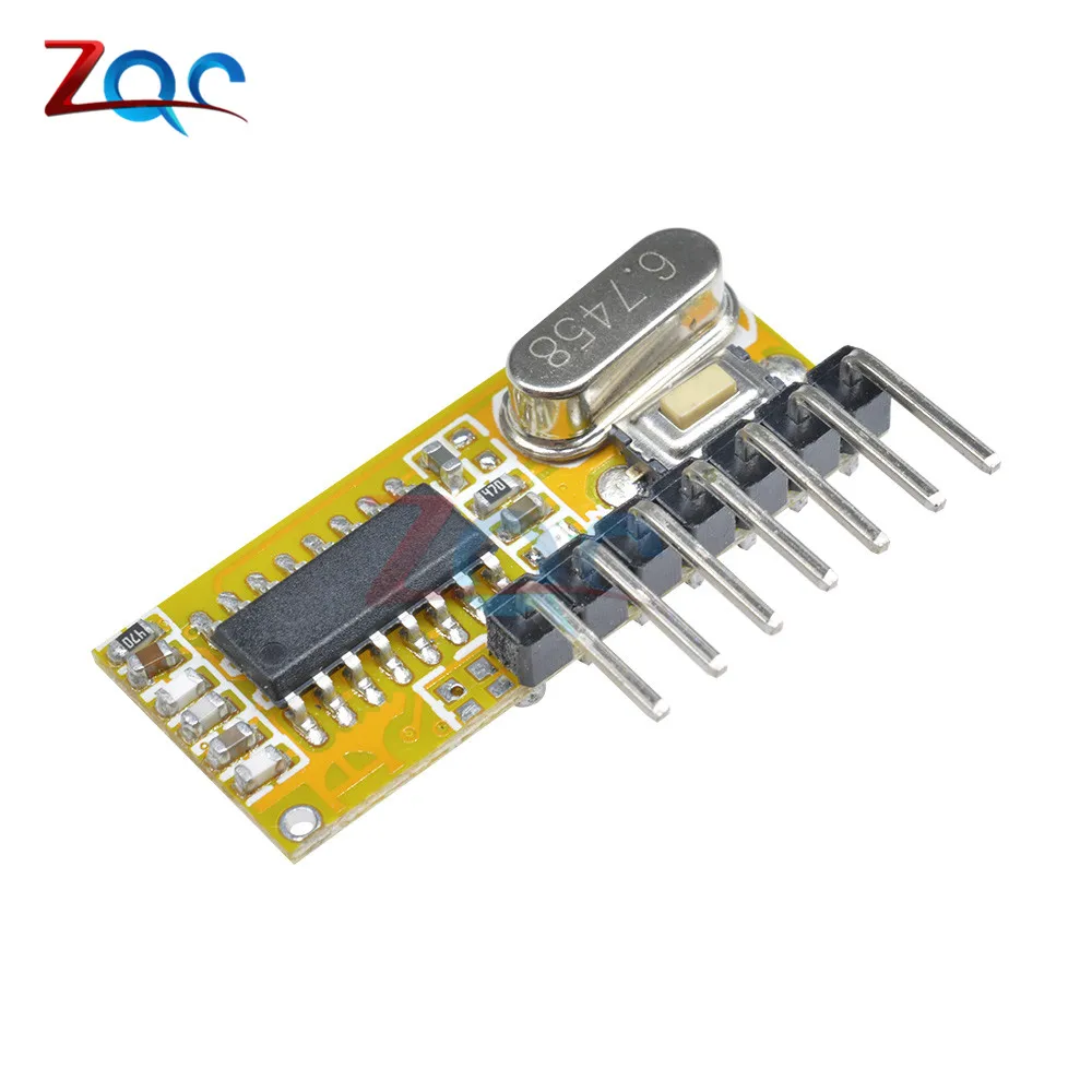 RXC6 433 МГц Супергетеродинный беспроводной приемник PT2262 код устойчивый для Arduino AVR Diy Электронный модуль Diy Kit печатная плата