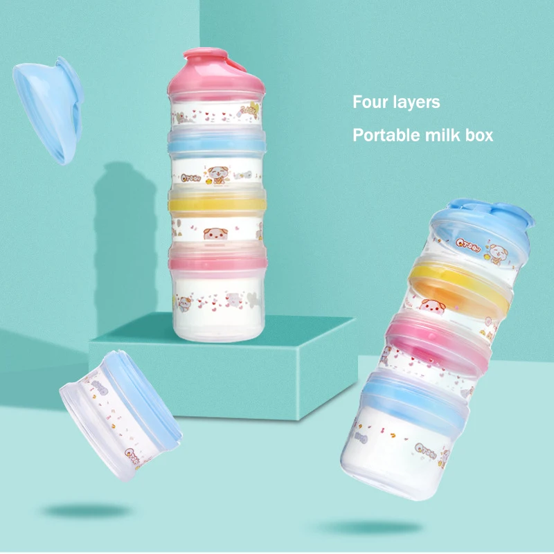 Bobei слон мультфильм шаблон детская формула молочный ящик для хранения