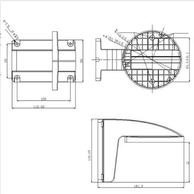 Настенный кронштейн для системы видеонаблюдения | Безопасность и защита