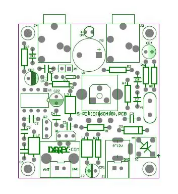 S-PIXIE CW QRP коротковолновый ham радиолюбительский трансивер 7.023 мГц DIY комплекты + Case |