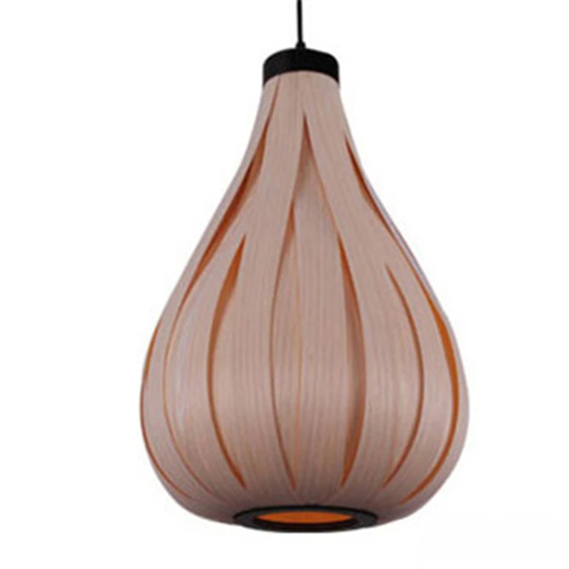Comprare Vintage Luce Del Pendente Del LED Lampada A Sospensione Lampada In Legno In Legno Di Quercia Retro Lampada E27 Bar Loft Paese Asiatico Giapponese Cinese Stile
