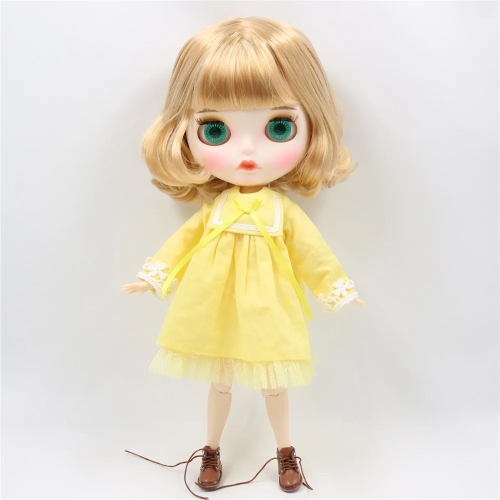 Ледяная фабрика blyth кукла 1/6 bjd шарнир тела индивидуальные лицо куклы золотые волосы BL2240/3157 30 см 1/6, подарок для девочки