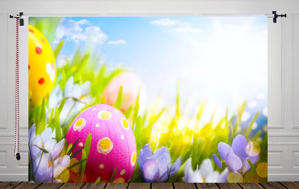 

HUAYI пасхальное яйцо фон для студийной фотографии детский Пасхальный портрет реквизит фон xt5267