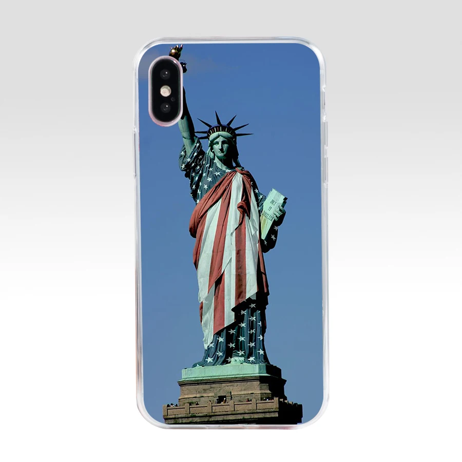 216AQ american flag usa ston Soft Silicone Tpu Cover phone Case for iphone 5 5s se X XR XS Max case | Мобильные телефоны и