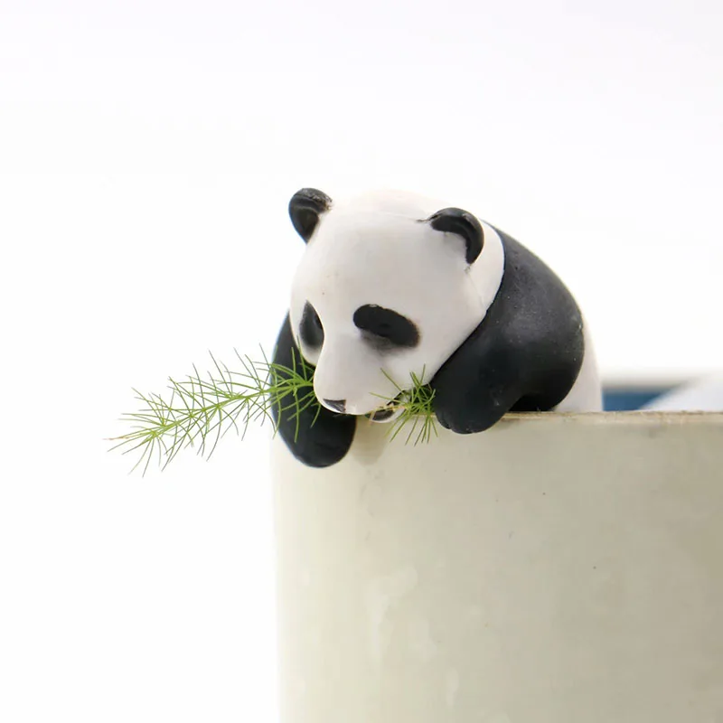 Мини экшн фигурка Panda 3 шт./компл. масштаб 1/16 окрашенная милая спит яшма Гигантская