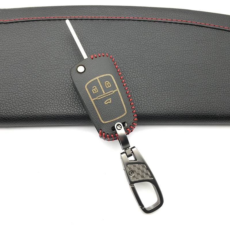 Кожаный чехол для автомобильного ключа с 3 кнопками Buick Chevrolet Regal Lacrosse Encore Excelle GT/XT