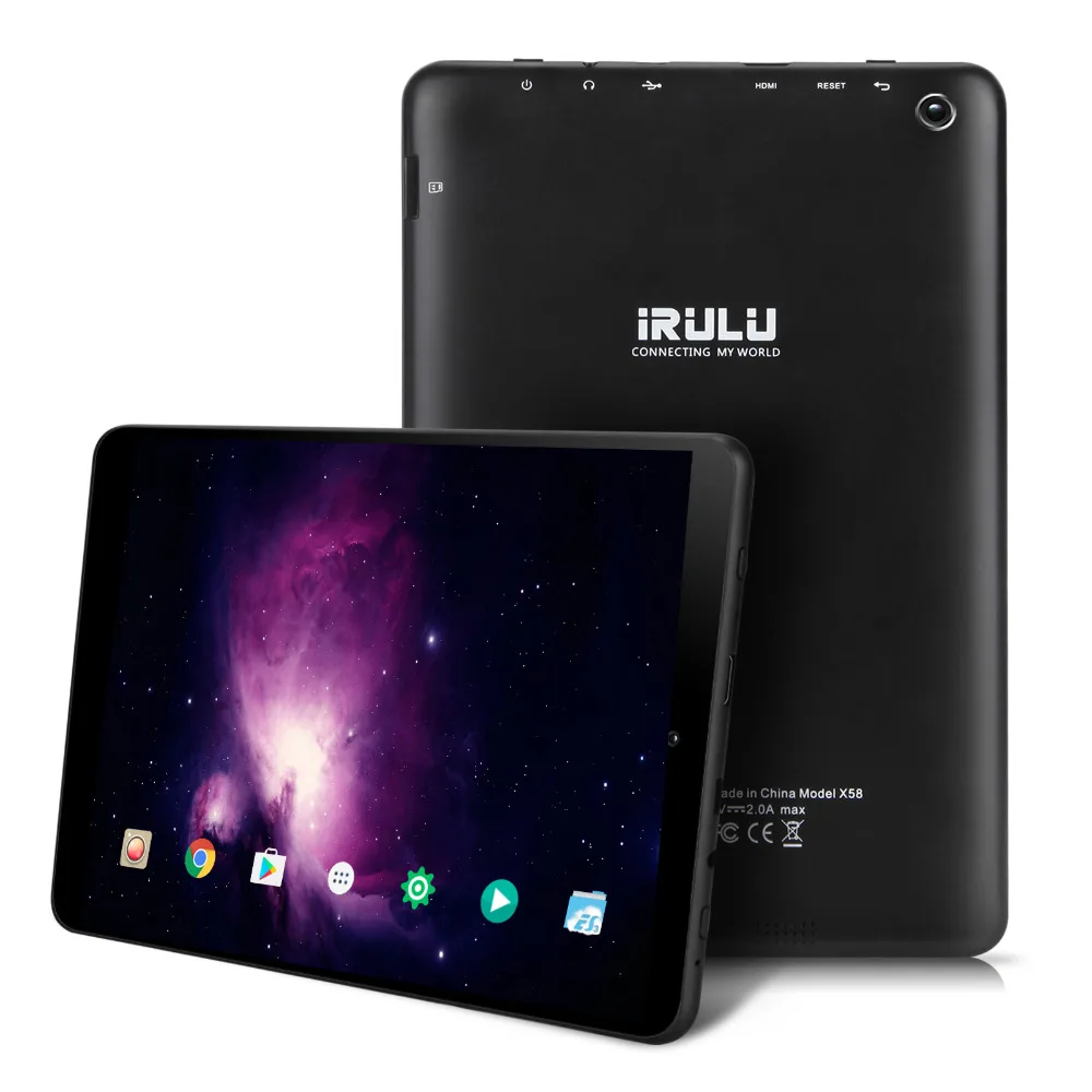 Новый iRULU X58 S планшет Android 7 0 4 ядра 85 "ips HD 16:9 Экран Встроенная память 16 ГБ Доль Cam