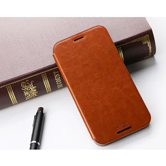 Mofi Steel Plate Inside Leather Case For HTC One M9 Flip Style Hight Quality Mobile Phone Free shipping |