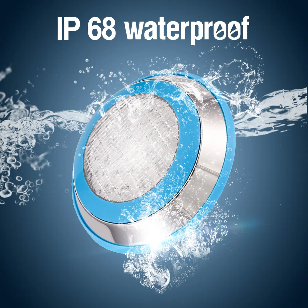 Светодиодный водонепроницаемый светильник для бассейна IP68 уличный подводный