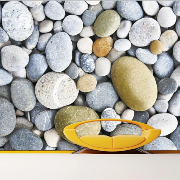 Оптовая продажа 3d фотообои из булыжника задний фон для дивана каменная настенная