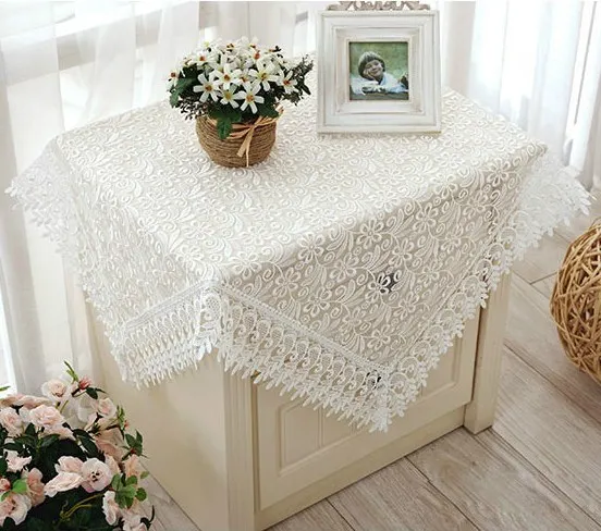 Кружевная скатерть из полиэстера 85 х85 см | Дом и сад