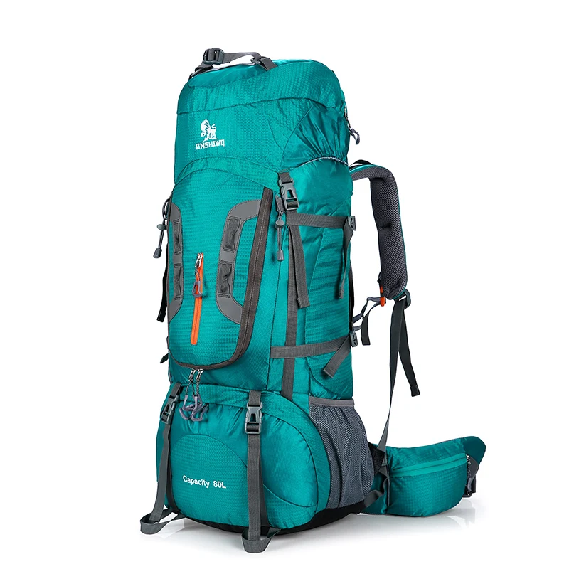 Goede 80L Camping Wandelen Rugzakken Grote Outdoor Rugzak Nylon Superlight Sport Reistas Aluminium Ondersteuning 1.45 Kg