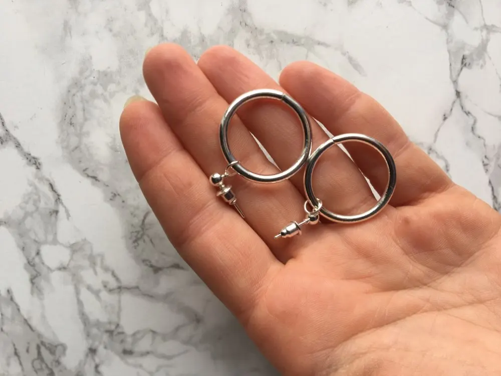 

Fashion Gold Silver Hoop Earrings for Women Vintage Punk Drop Dangle Earrings Statement Party Jewelry