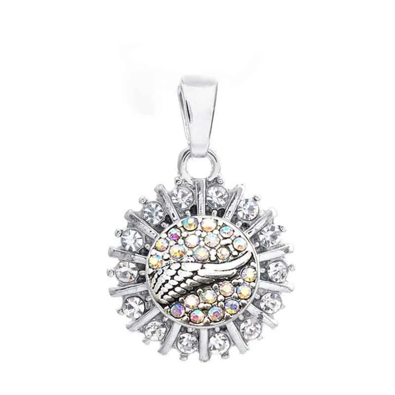 Женская винтажная подвеска Стразы 239 со сменными цветами и кнопками 12 мм |