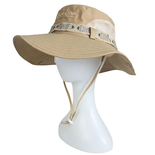 WOLFONROAD Tactical Sniper Boonie Hat Summer Sun Protective Fishing Hunting Bucket Hats Adjustable Outdoor Military Army Hat Cap - Цвет: Beige