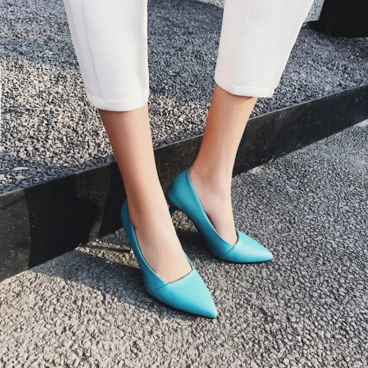 Сандалии женские на высоком каблуке пикантная Летняя обувь с острым носком туфли